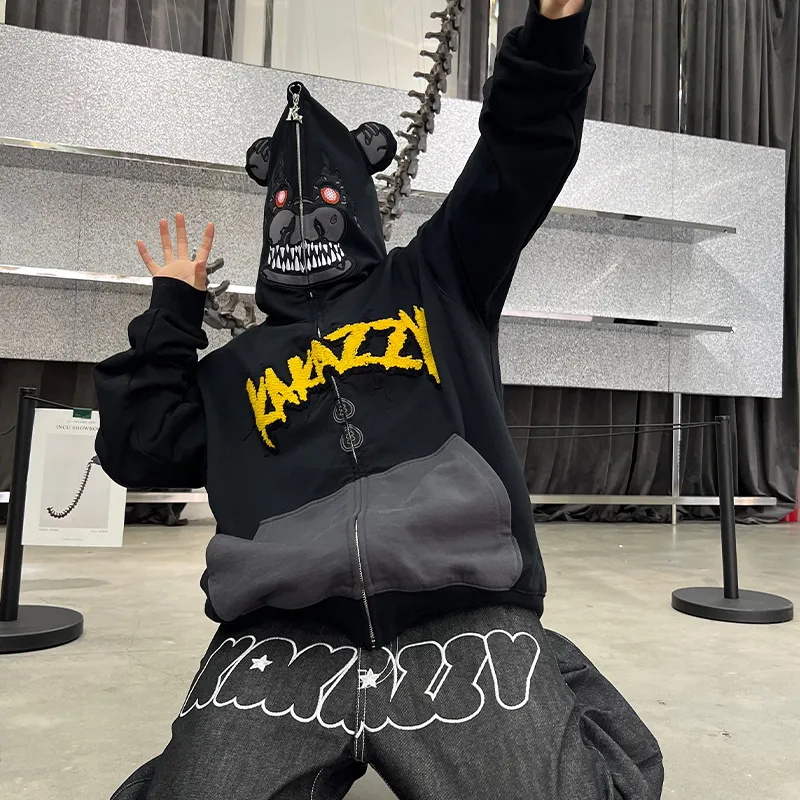 KAKAZZY Sweatshirts Unisex Black-8