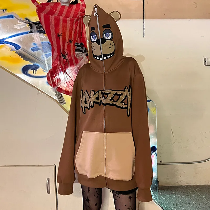 KAKAZZY Sweatshirt Unisex Brown-9