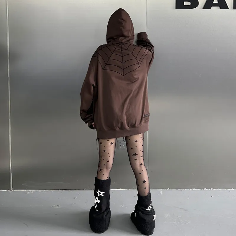 KAKAZZY Sweatshirts Unisex Brown-10