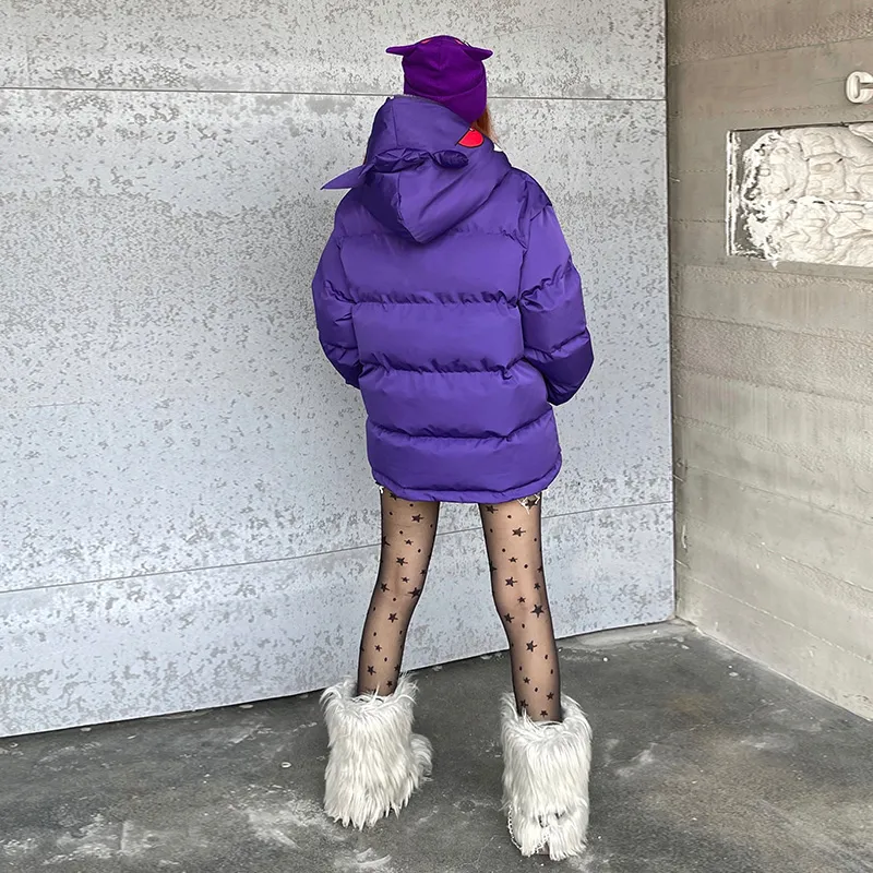 KAKAZZY Puffer Jacket Unisex Purple-8