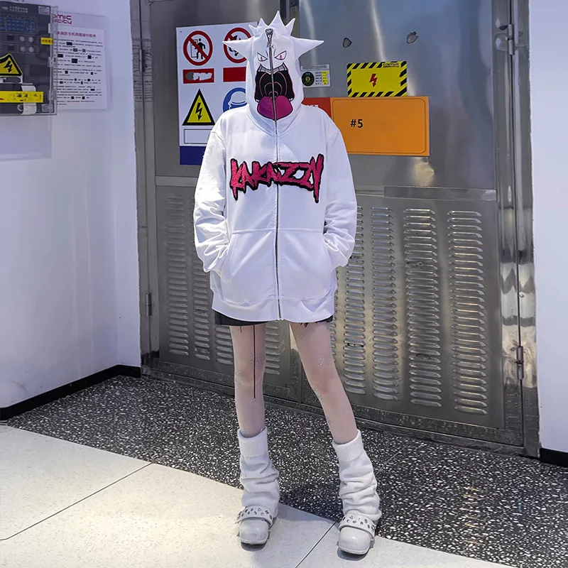 KAKAZZY Sweatshirts Unisex White-7