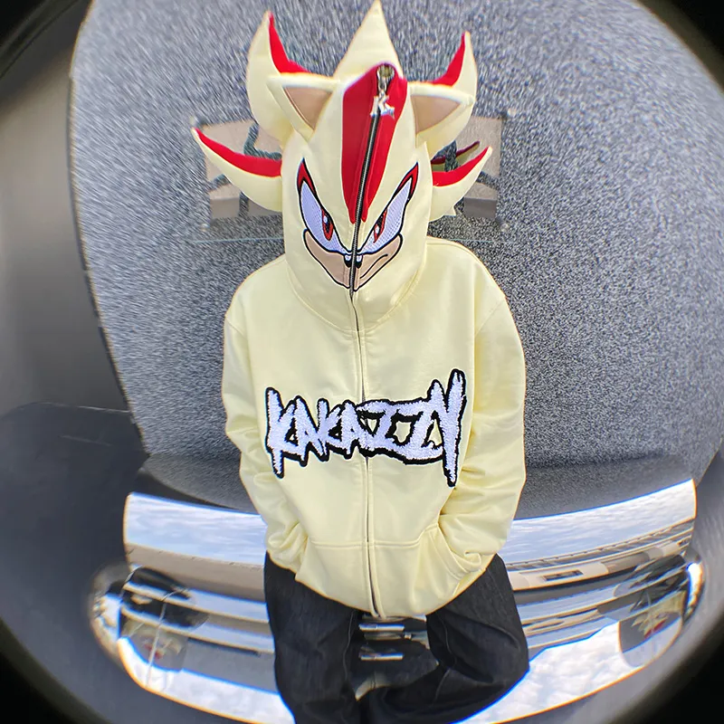 KAKAZZY Sweatshirt Unisex Light Yellow-6
