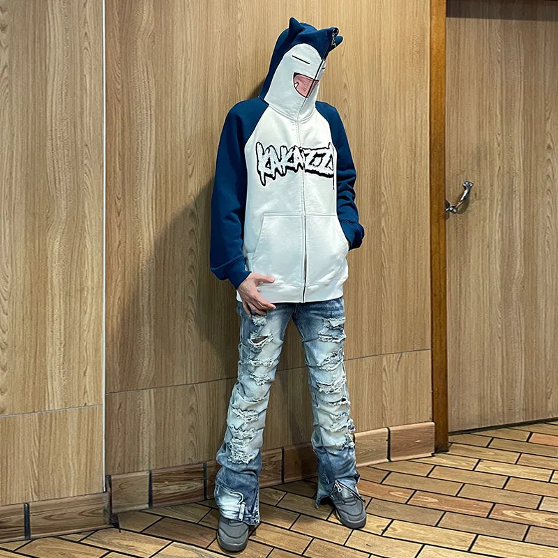 KAKAZZY Sweatshirts Unisex Lake Blue-11