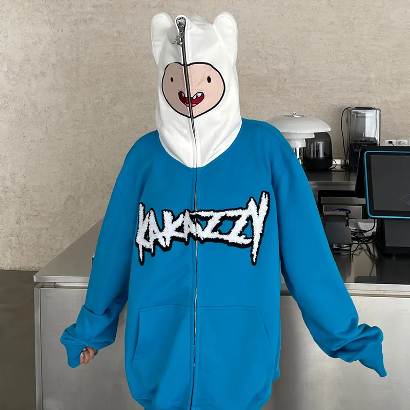 KAKAZZY Sweatshirts Unisex Blue-8