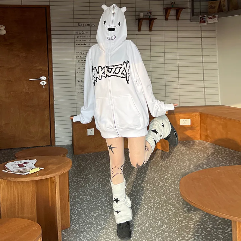 KAKAZZY Sweatshirt Unisex White-7