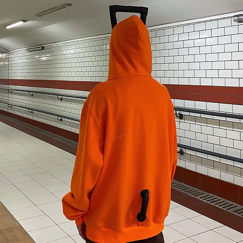KAKAZZY Sweatshirts Unisex Orange-6