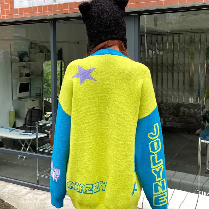 KAKAZZY Sweaters Unisex Green-6
