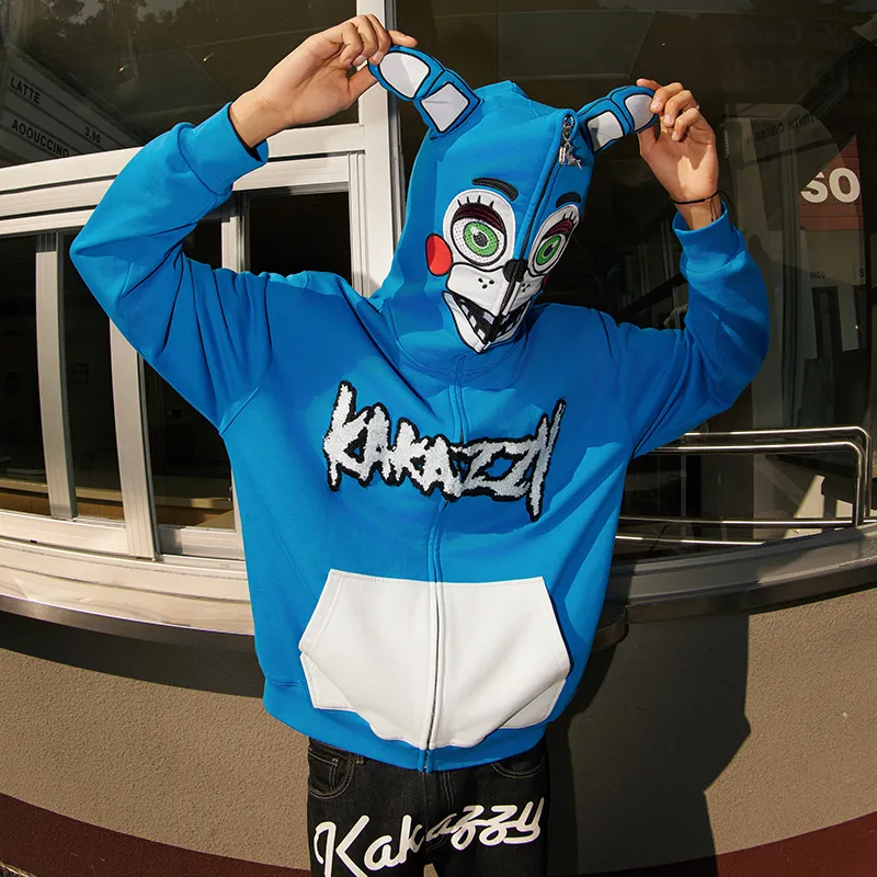 KAKAZZY Sweatshirts Unisex Blue-7