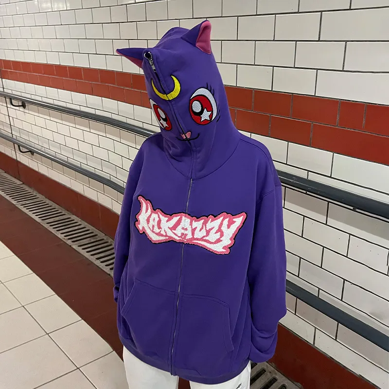 KAKAZZY Sweatshirts Unisex Purple-6
