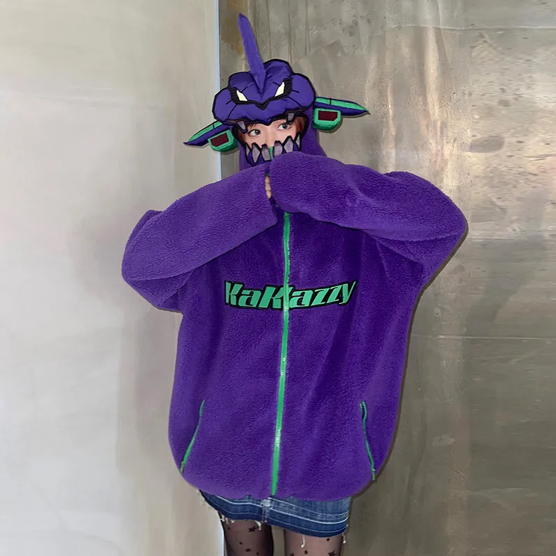 KAKAZZY Puffer Jacket Unisex Purple-6