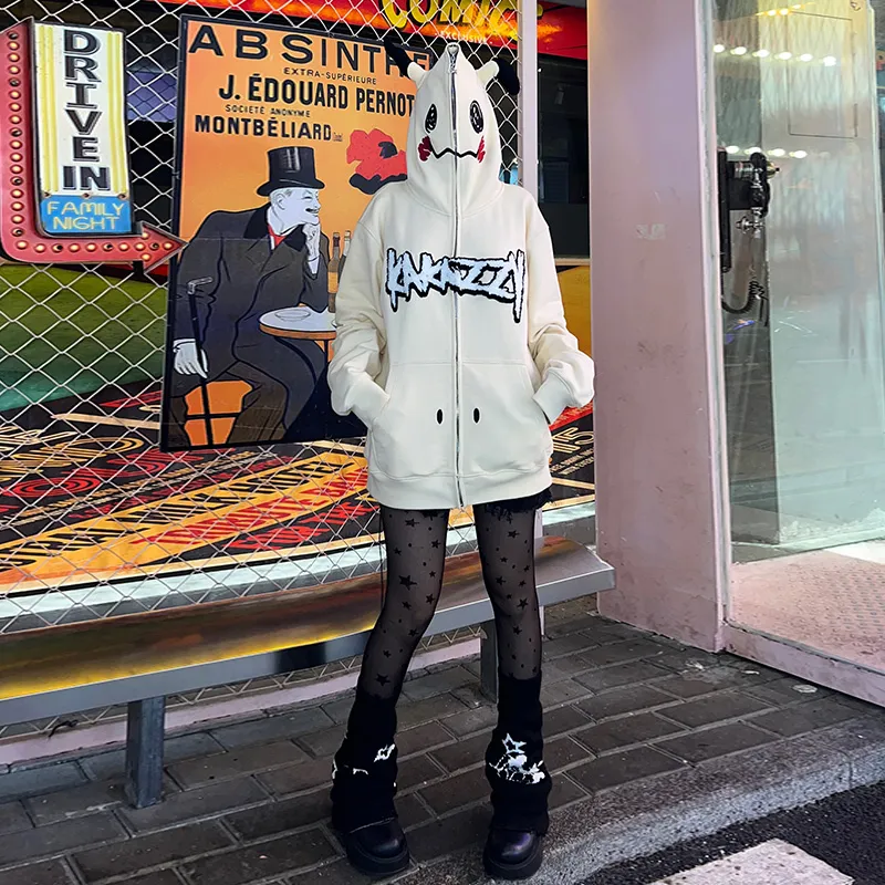 KAKAZZY Sweatshirts Unisex Ecru-11