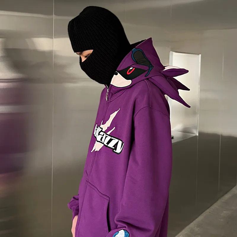 KAKAZZY Sweatshirts Unisex Purple-7