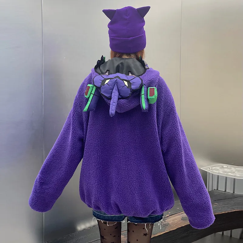 KAKAZZY Puffer Jacket Unisex Purple-7