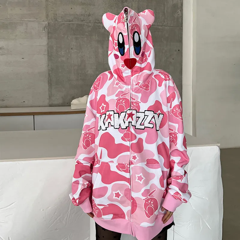 KAKAZZY Sweatshirts Unisex Pink-6