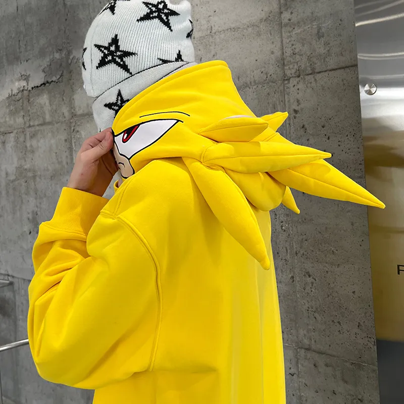 KAKAZZY Sweatshirts Unisex Yellow-10