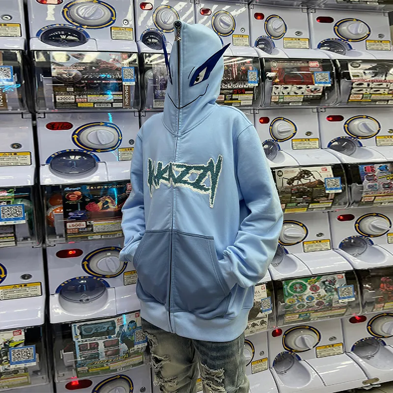 KAKAZZY Sweatshirts Unisex Light Blue-5