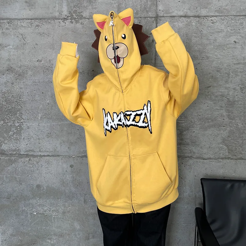 KAKAZZY Sweatshirts Unisex Earth Yellow-7