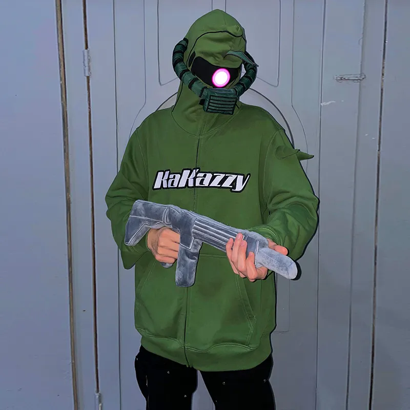 KAKAZZY Sweatshirts Unisex Green-8