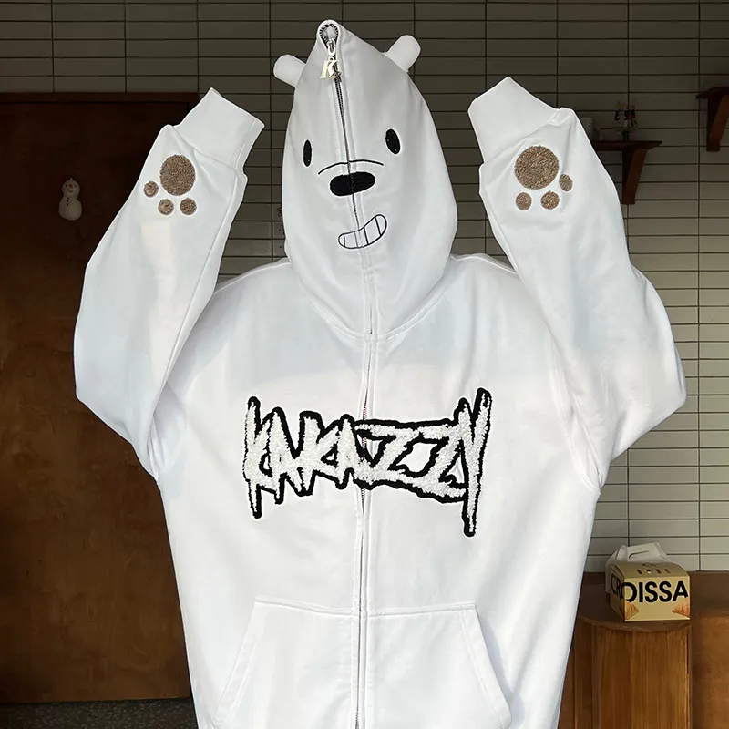 KAKAZZY Sweatshirt Unisex White-5