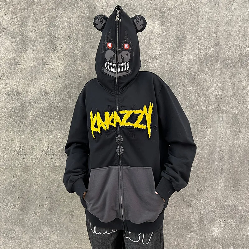 KAKAZZY Sweatshirts Unisex Black-9