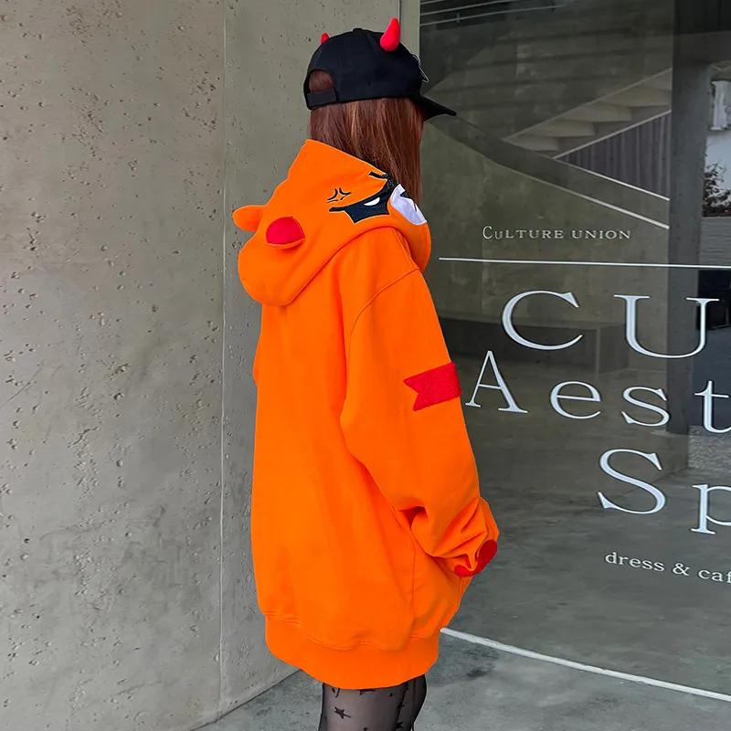 KAKAZZY Sweatshirt Unisex Orange-10