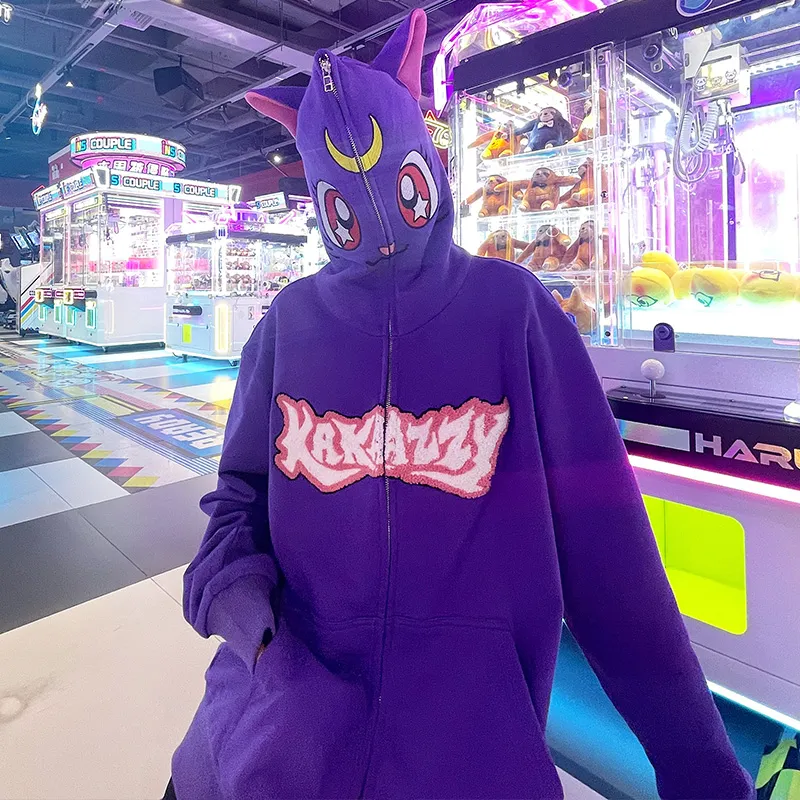 KAKAZZY Sweatshirts Unisex Purple-10