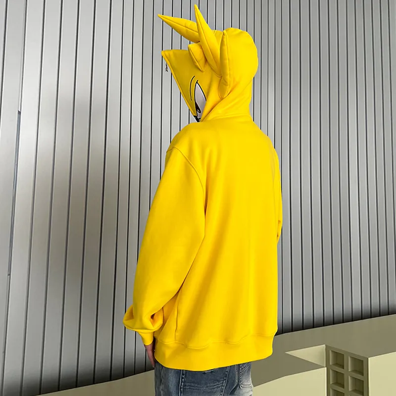 KAKAZZY Sweatshirts Unisex Yellow-9