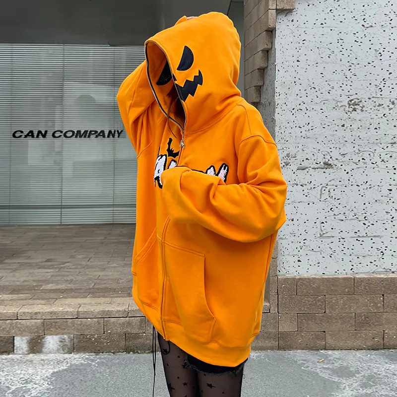 KAKAZZY Sweatshirts Unisex Orange-6