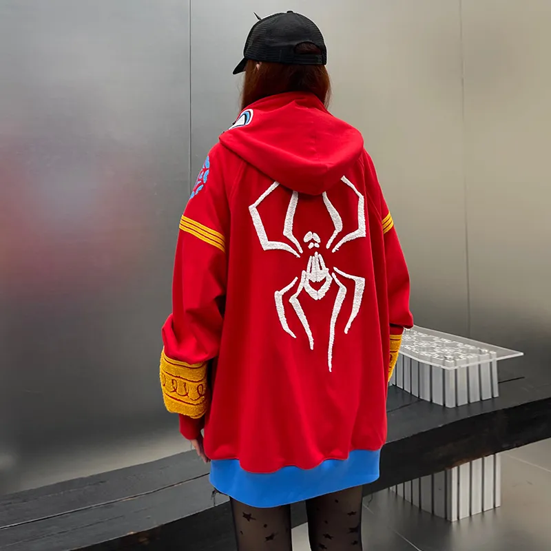 KAKAZZY Sweatshirts Unisex Red-6