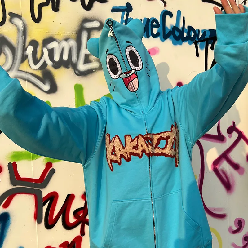 KAKAZZY Sweatshirt Unisex Sky Blue-6