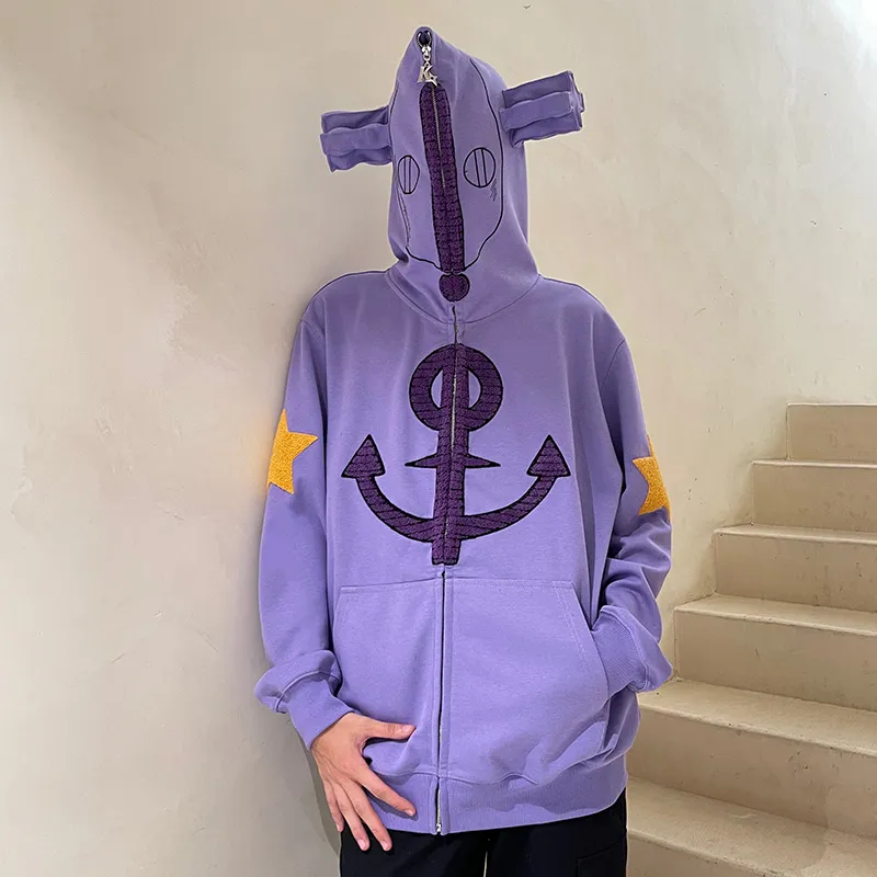KAKAZZY Sweatshirts Unisex Purple-6