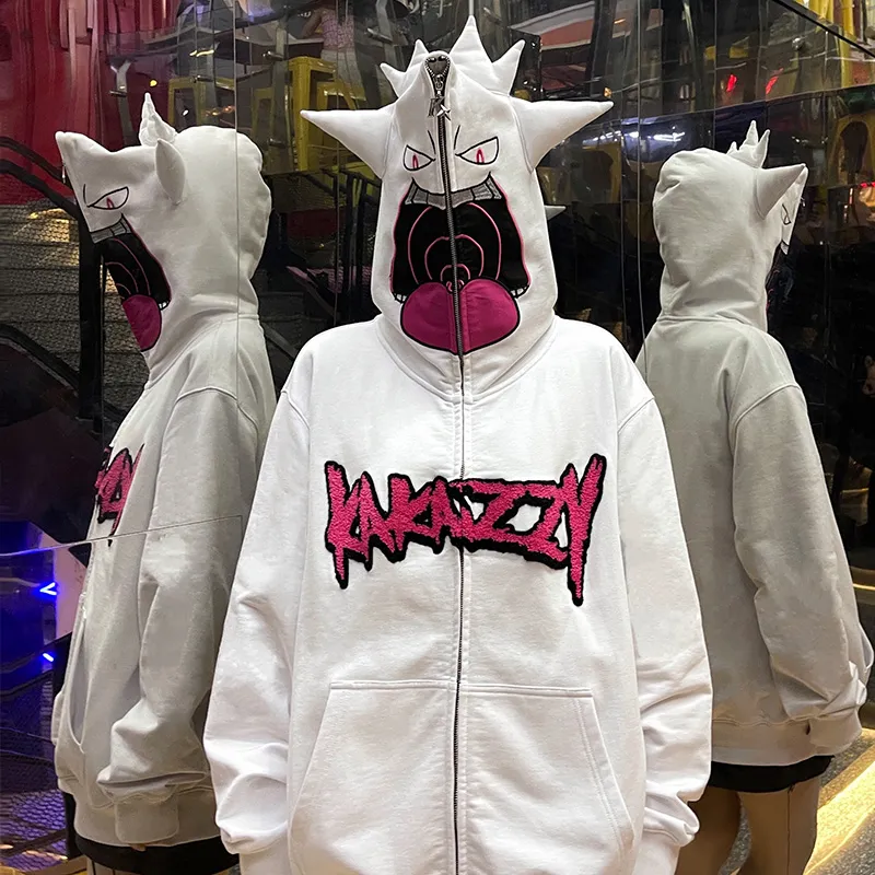 KAKAZZY Sweatshirts Unisex White-6