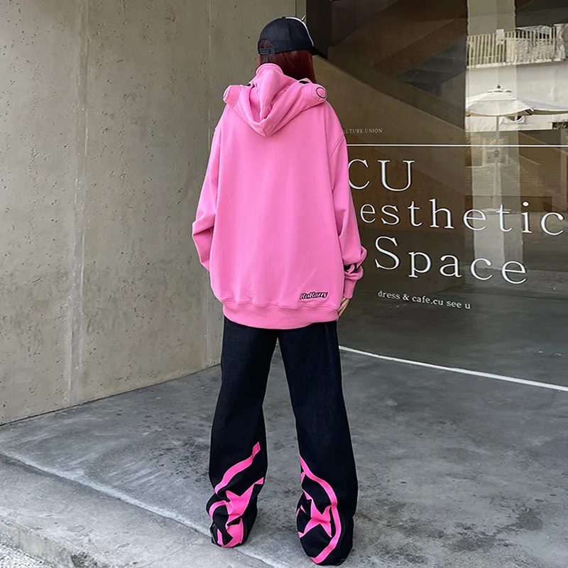 KAKAZZY Sweatshirts Unisex Pink-9
