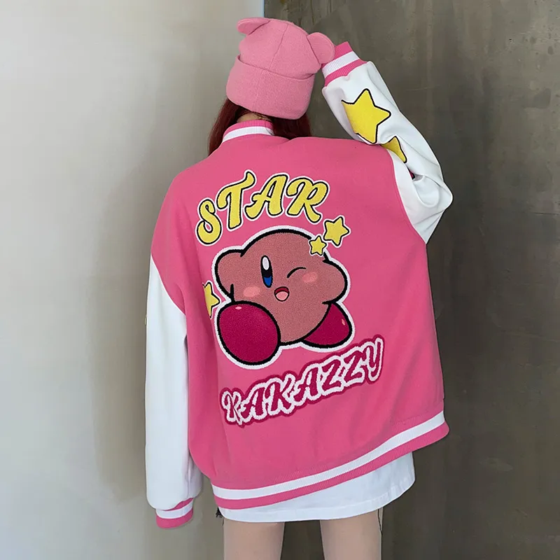 KAKAZZY Jackets Coats Unisex Pink-6