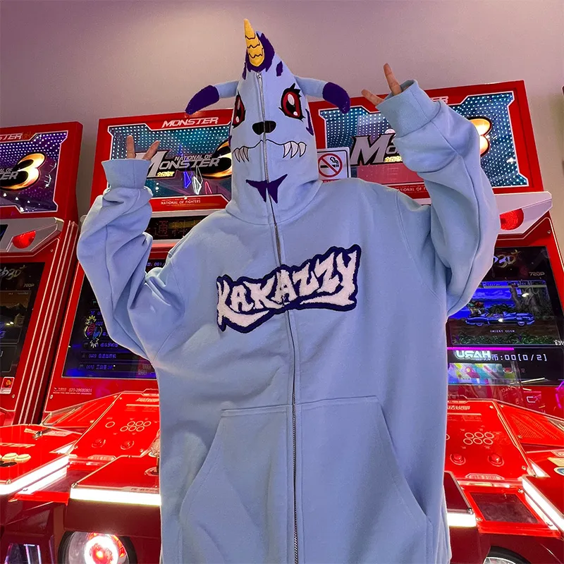 KAKAZZY Sweatshirts Unisex Sky Blue-6