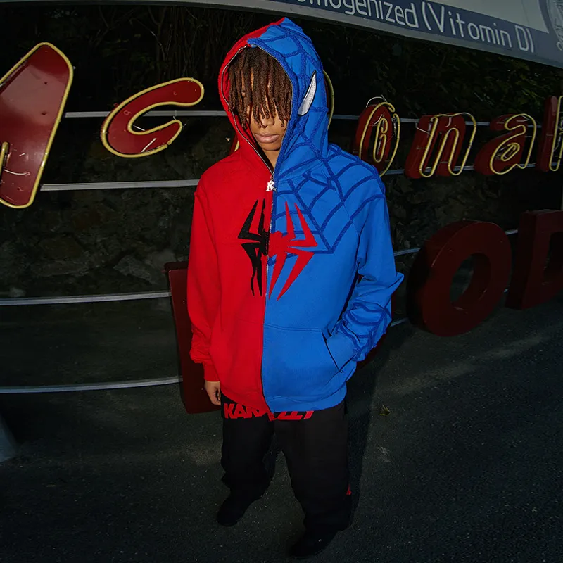 KAKAZZY Sweatshirts Unisex Red-5