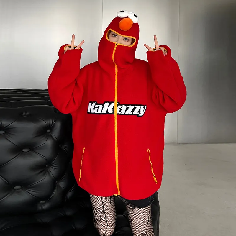 KAKAZZY Puffer Jacket Unisex Red-5