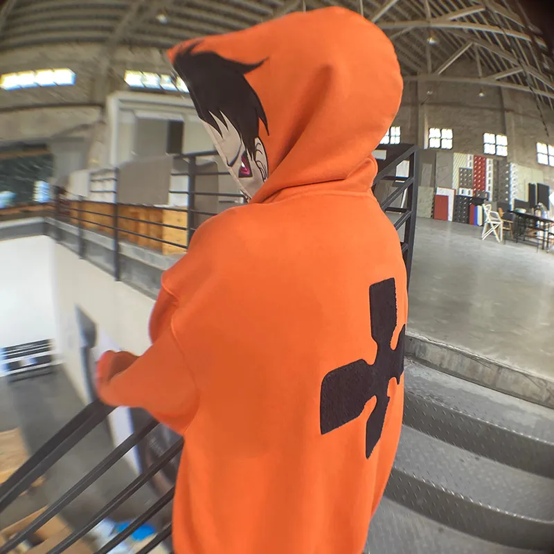 KAKAZZY Sweatshirts Unisex Orange-5