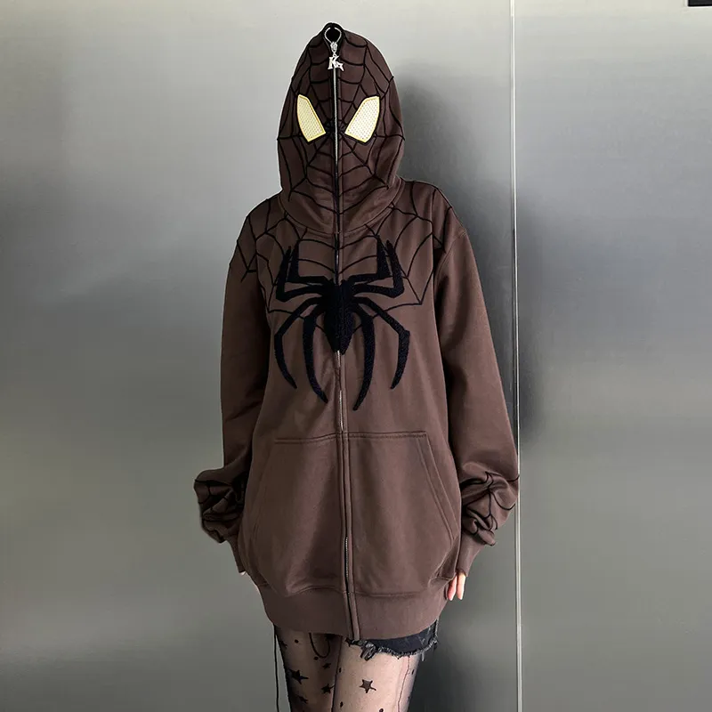 KAKAZZY Sweatshirts Unisex Brown-5