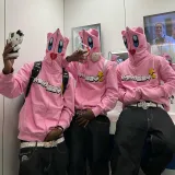 KAKAZZY Sweatshirts Unisex Pink