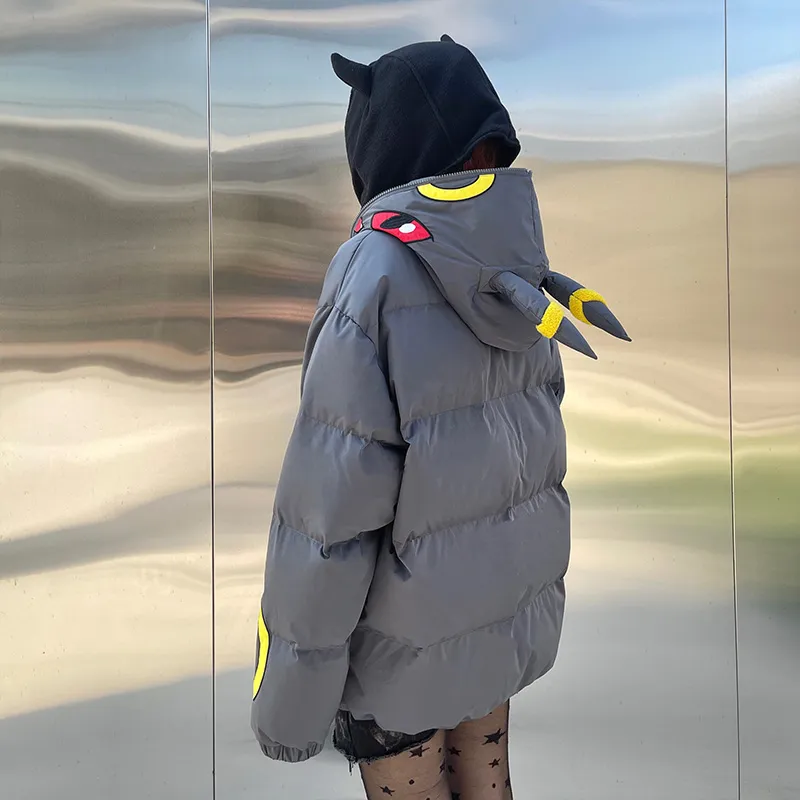 KAKAZZY Puffer Jacket Unisex Dark Gray-5