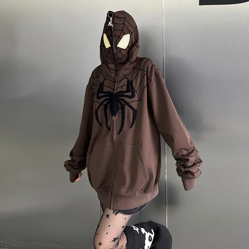 KAKAZZY Sweatshirts Unisex Brown-7