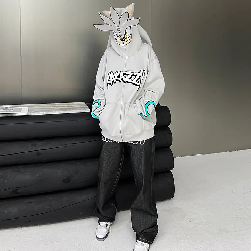 KAKAZZY Sweatshirts Unisex Gray-12