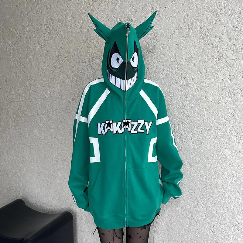 KAKAZZY Sweatshirts Unisex Green-9