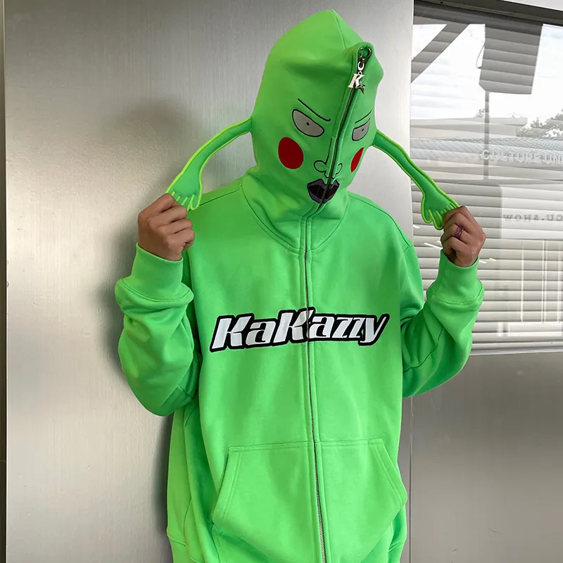 KAKAZZY Sweatshirt Unisex Neon Green-7