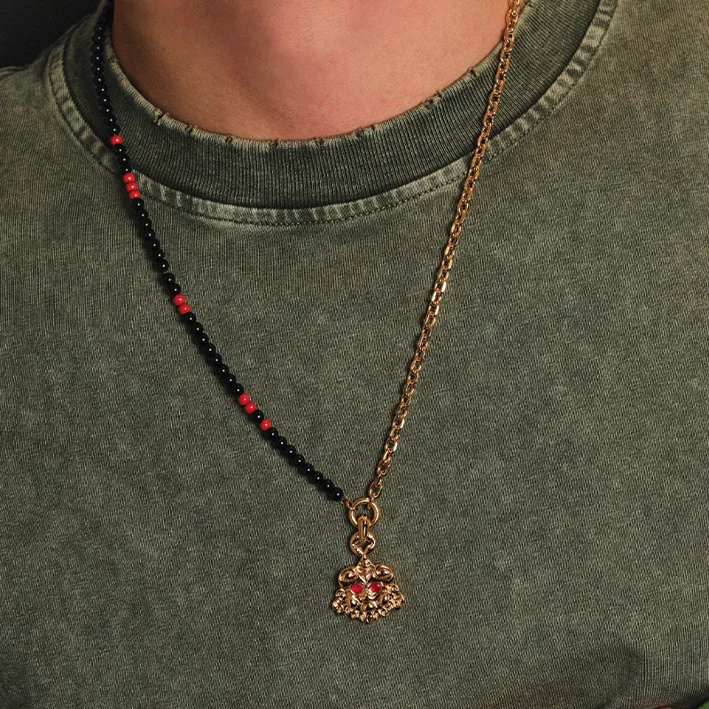 BABAMA Obsidian Necklaces Unisex-7