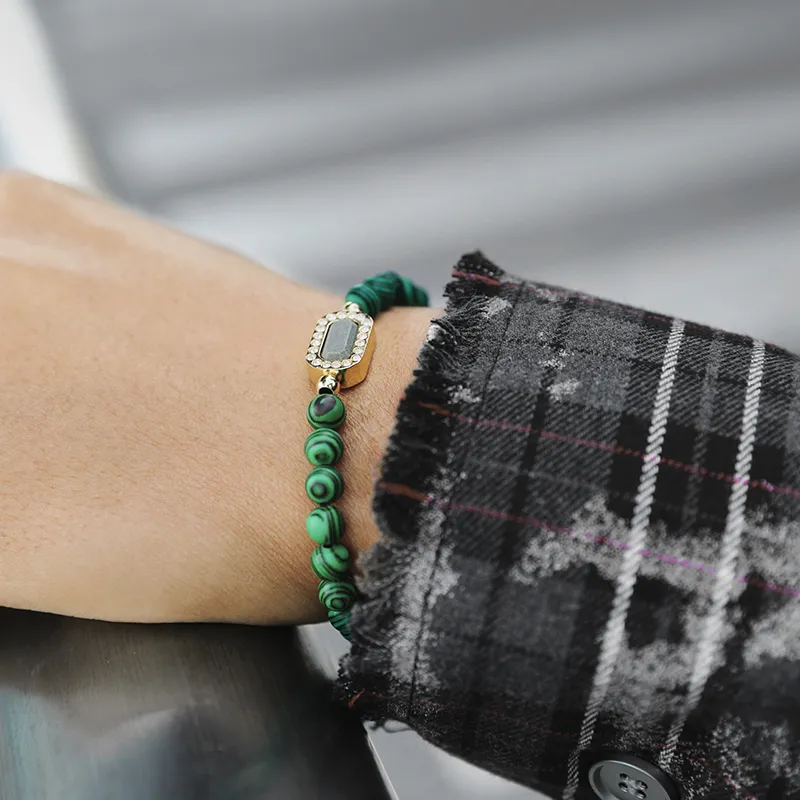 BABAMA Malachite Bracelets Unisex-7