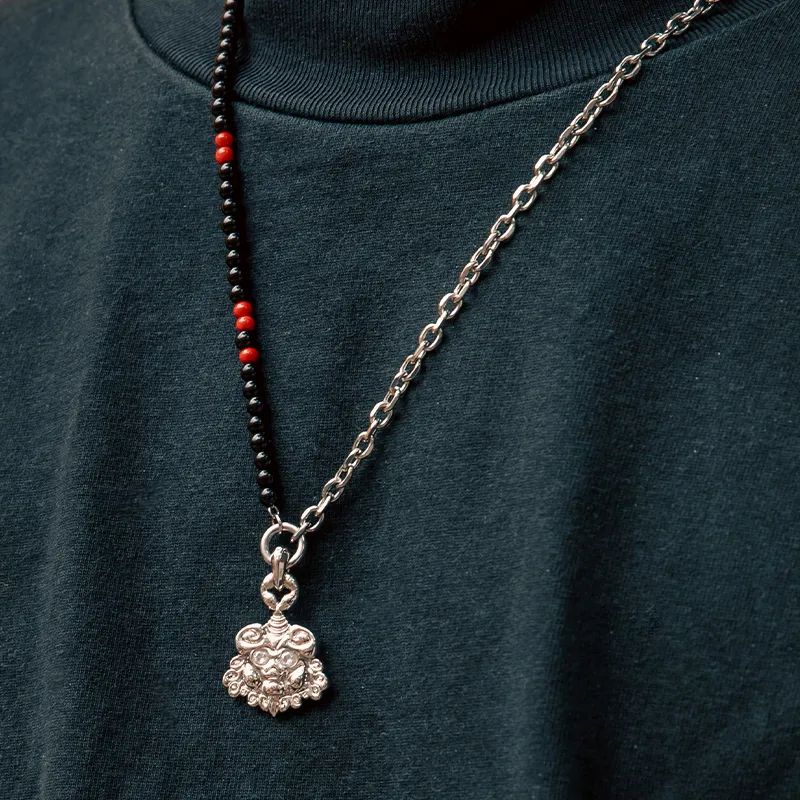 BABAMA Obsidian Necklaces Unisex-2