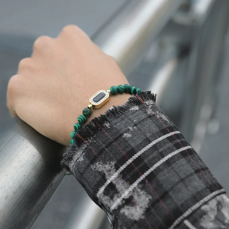 BABAMA Malachite Bracelets Unisex-6