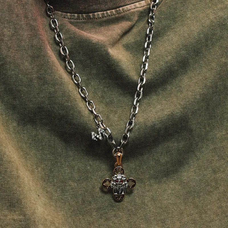 BABAMA Stainless Steel Necklaces Unisex-8